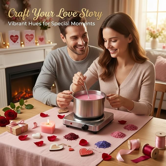 MAQIHAN Candle Dye - 16 Vibrant Colors Wax Dye for Soy Wax Candle Making | Candle Making Supplies, Bulk Wax Coloring Dye for DIY Candle, Soy Candle Making, Safe Natural Colors