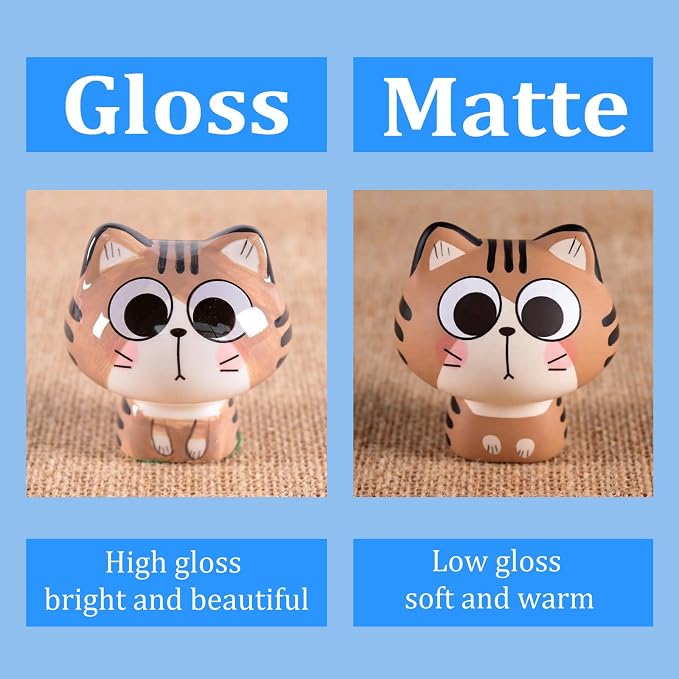 Air Dry Clay Glaze, 120ml Matte Finish, Prevent Clay Cracking, Scratch Resistant, Waterproof & Dustproof, for Crafts, Ceramics, Wood, Clay Sealant with Brush & Measuring Cup (4fl oz Matte)
