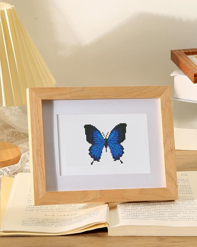 PeakLuv Small Diamond Art Kits Butterfly Mini Diamond Painting Kits