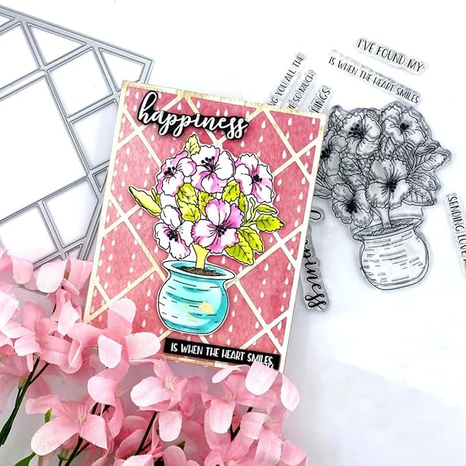 Cutting Dies 3D Background Frame Metal Stencils Scrapbooking Tools DIY Craft Carbon Steel Embossing Template for Paper Card Making Album Arts Supplies (Rectangle Back Frame G-11.1x14.3cm)