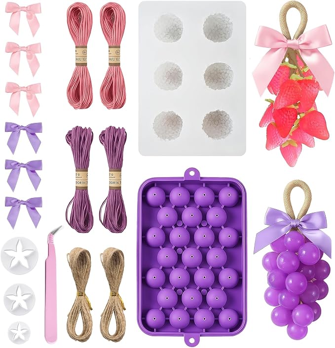 JAOJAO Grape Soap Mould, DIY Grape Soap Making Kit
