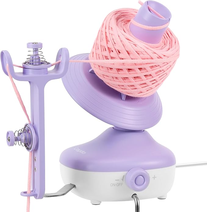 Caydo Electric Yarn Winder, Effortless Yarn Organizer for Crochet Lovers