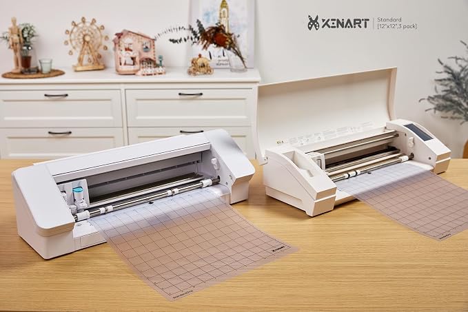 XINART Cutting Mat for Silhouette Cameo 4/3/2/1(3 Mats-Standard、Light、Strong，12X12 inch) Adhesive Sticky Accessories Craft Vinyl Replacement Cut Mats for Silhouette Cameo