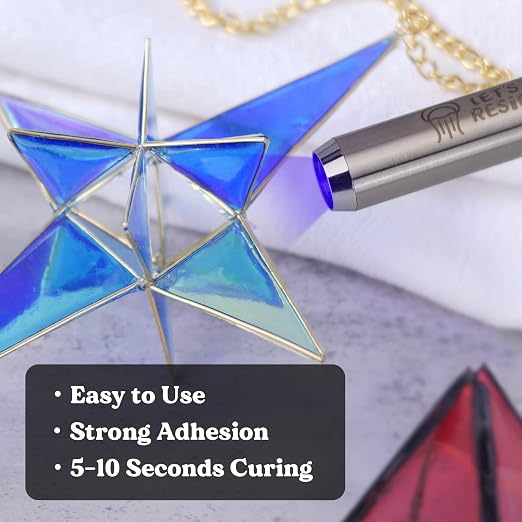 LET'S RESIN UV Resin Kit with Light, Bonding&Curing in Seconds, 30g