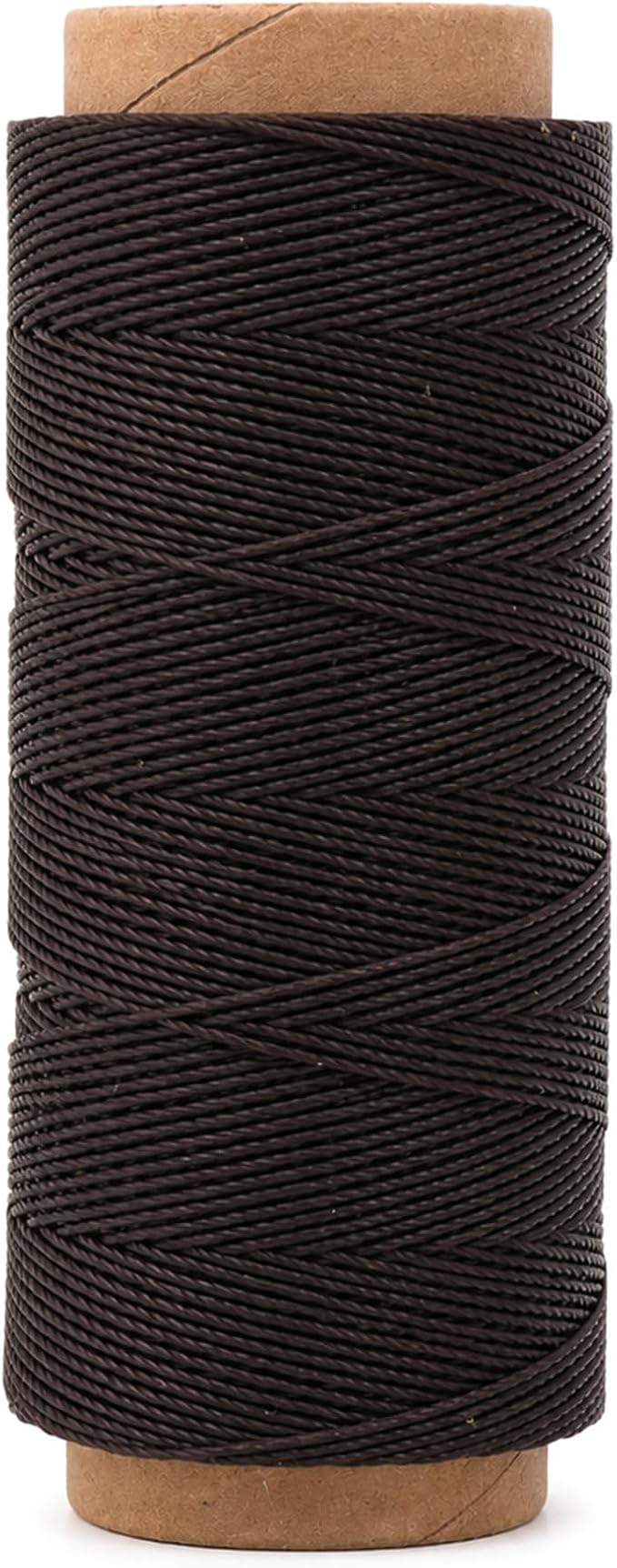 Mandala Crafts 50M 1mm Chocolate Brown Leather Sewing Round Waxed Thread