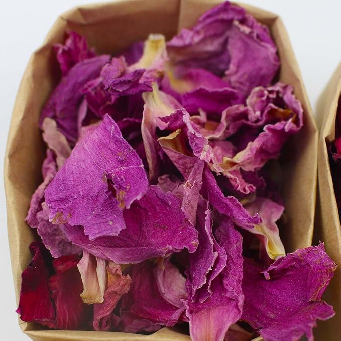 9 Bags Set Dried Flowers - Candle Making Soap Making DIY Candel Natural Flowers-,Lily,Don't Forget Me,Lavender,Mint Leaf,Rose Petal, Red Rose,Globe Amaranth,Chrysanthemum.