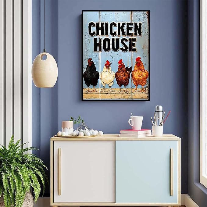 ijbnhd Chicken Diamond Art Kits for Adults, 12x16inch