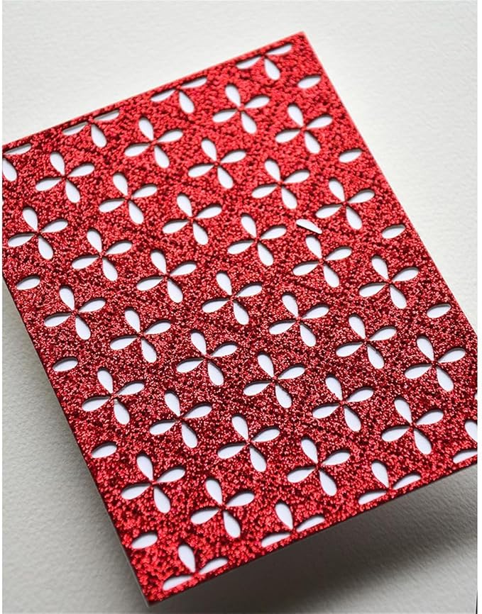 Annchaos Cutting Dies 3D Background Frame Metal Stencils Scrapbooking Tools DIY Craft Carbon Steel Embossing Template for Paper Card Making Album Arts Supplies (Frame 11-Flower 11.1x14.4cm)