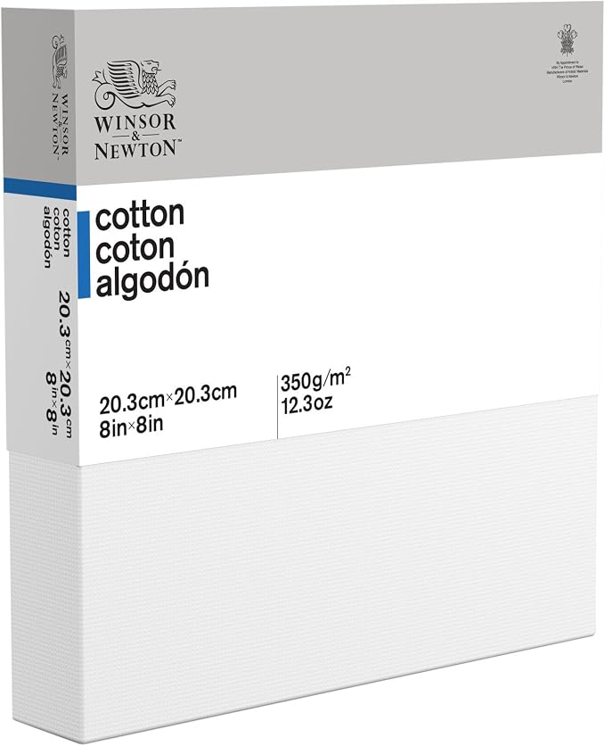Winsor & Newton Classic Cotton Canvas, 8" x 8" Deep Edge (6201123)