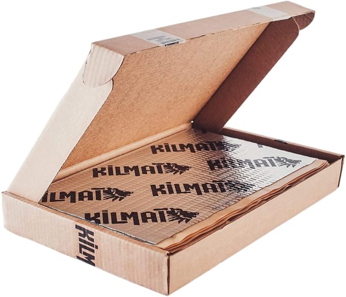 KILMAT 50 mil 25 sqft Car Sound Deadening Mat, Butyl Automotive Sound Deadener, Audio Noise Insulation and dampening