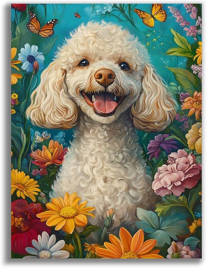 TCDZMYGS Dog Diamond Art Kits for Adults,Diamond Painting Kits 12X16 Inch