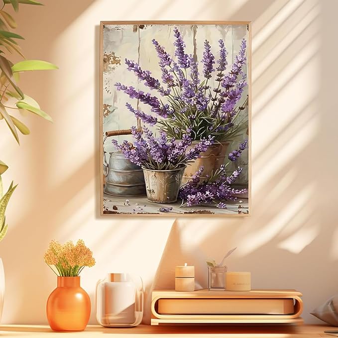Paint by Numbers Kit for Adults Flower, Paint by Number for Adults 16x20 in | Paint by Numbers Kit for Adults, Acrylic Painting by Numbers, DIY Arts and Crafts for Gifts or Home Decor