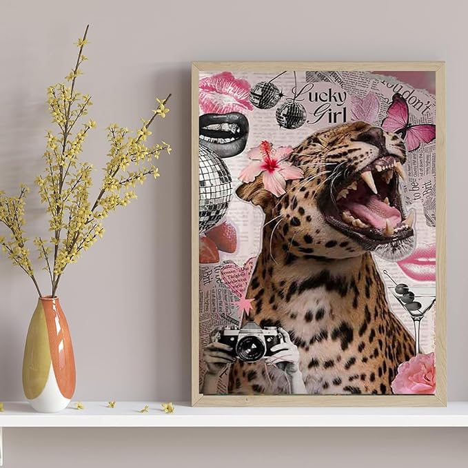 Pink Girly Diamond Art Kits for Adults Diamond Painting Kit for Adults
