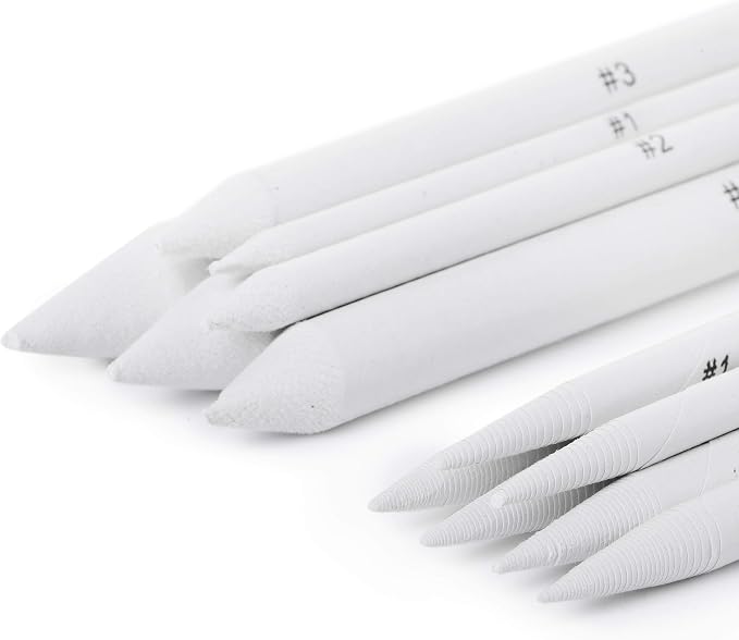 Mr. Pen - 14 Pack of Blending Stumps, Art Eraser, Blending Sticks for Drawing, Shading Pencils for Sketching | Tortillions Paper Art Blenders with Sandpaper Sharpeners & Kneaded Eraser for Beginner Art, Paper Stumps for Shading