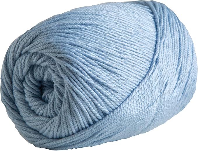 Knit Picks Dishie Blue Worsted Weight 100% Cotton Yarn for Crocheting
