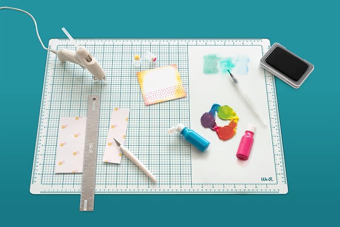 We R Memory Keepers, Glass Mat, 16 inches x 22 Inches, Heavy Duty, Perfect for Cutting, Paint Mixing, Scrapbooking, Crafts and More