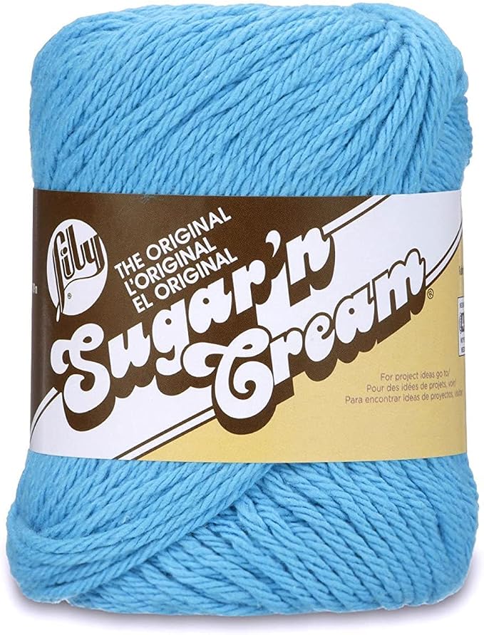 Lily Sugar'n Cream Cotton Yarn for Dishcloths Hot Blue 6-Pack