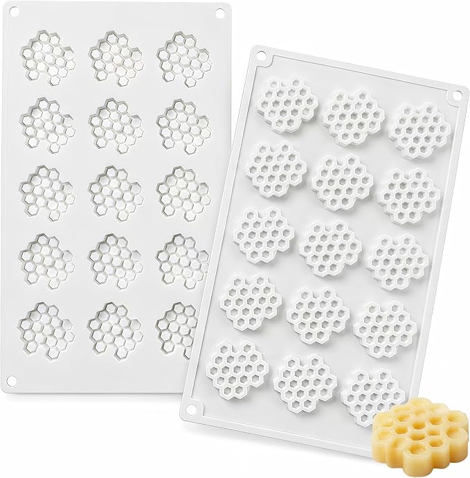 Honeycomb Mold, Bee Silicone Mold for Handmade Soap Making