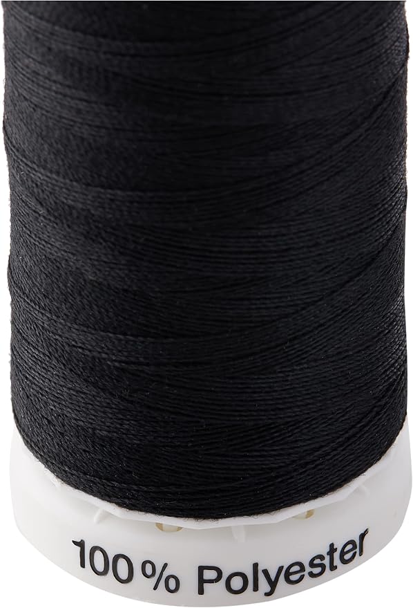 Gutermann Sew-All Thread, Polyester, Black, 250 m, 5.5x2.5x2.5 cm
