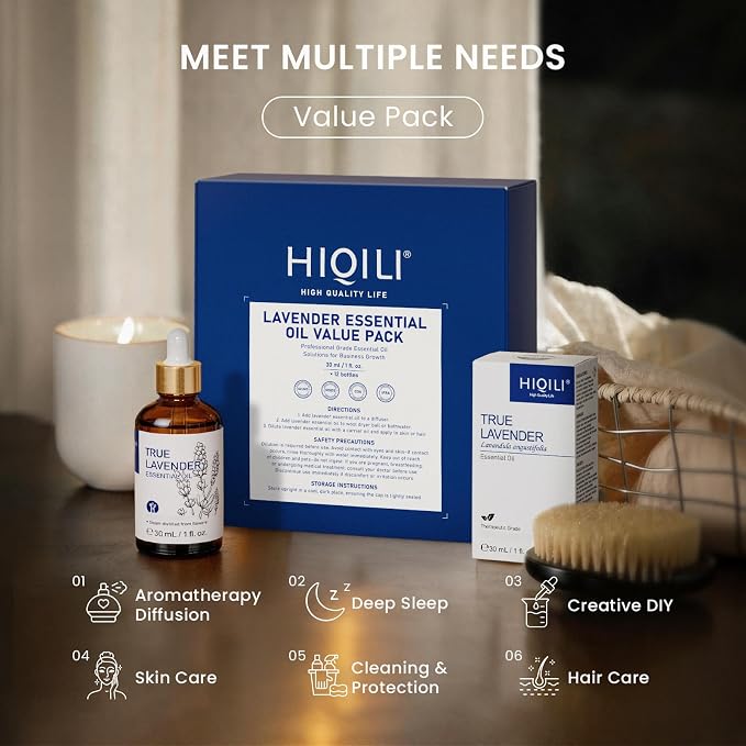 HIQILI Lavender Essential Oil Set, Bulk Wholesale for Business