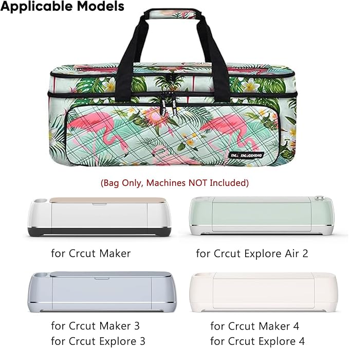 Double Layer Carrying Case with Cutting Mat Pocket & Accessories Storage