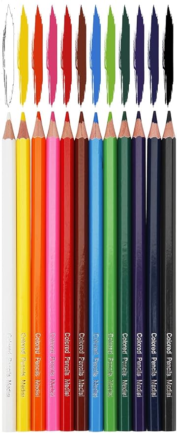 Madisi Colored Pencils Bulk, 72 Packs of 12-Count, 864 Count | Pre-Sharpened Color Pencils for Kids Coloring, Non-Toxic Class Set, Classroom School Supplies