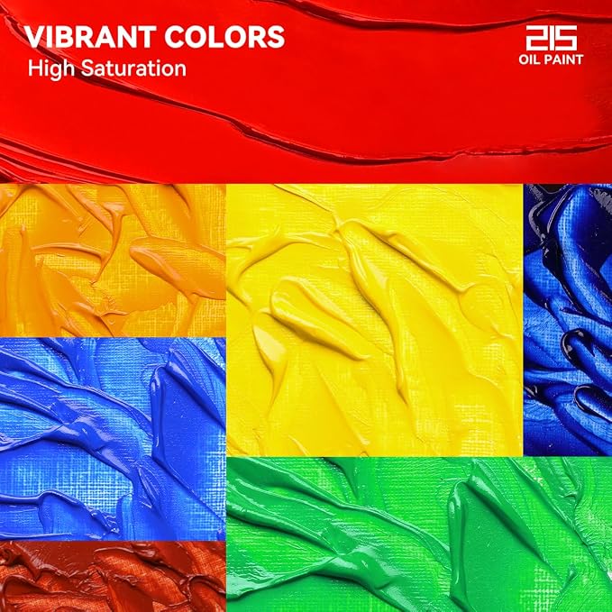Paul Rubens Oil Paint, 10 Basic Colors*170 ml Large Professional Tubes | Oil Based Paint with High Saturation, Creamy Texture, and Consistency,Art Supplies for Artists, Students, Beginners