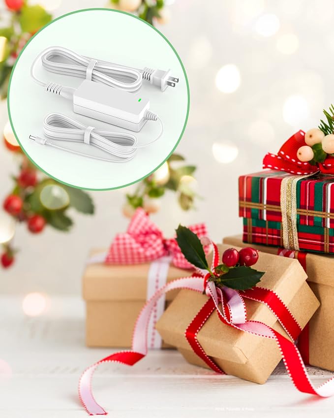 Power Cord for Cricut Explore air 2, Expression 2, Explore Air, Explore One Create Mini Original Replacement for Cricut KSAH1800250T1M2 Cutting 18V Charger Power Supply (White)