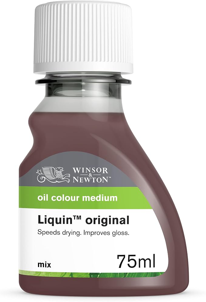 Winsor & Newton Liquin Original Medium, 75ml (2.5-oz) Bottle | Essential medium for oil painters that reduces drying time and enhances transparency, gloss, and blending.