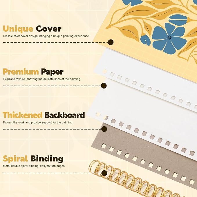 9 × 12 Sketch Book, Spiral Bound, Perforated Pages, 1 Pack | Smooth Paper for Pencil, Charcoal, Colored Pencil, Pastel; Lay-Flat Spiral; Sturdy Cover for Class, Studio, Travel