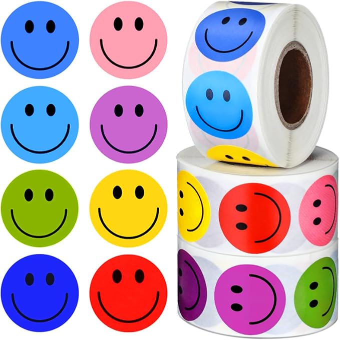 1500 Pcs Smiley Face Stickers Motivational Stickers for Teachers