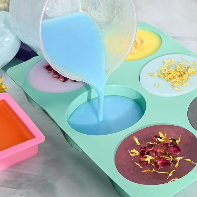 Jcoos Soap Making Kit, Soap Making Kit for Adults, Teen- Shea Butter Glycerin Melt and Pour Base, Molds, Dye, Fragrances, Dried Flowers, DIY Craft for Teen Beginners Girls, Gift Boxes for Women