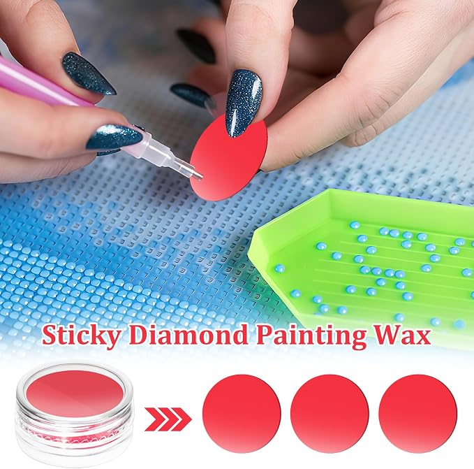 FOJOO Diamond Art Glue, Diamond Painting Wax Refills & Clay Mud