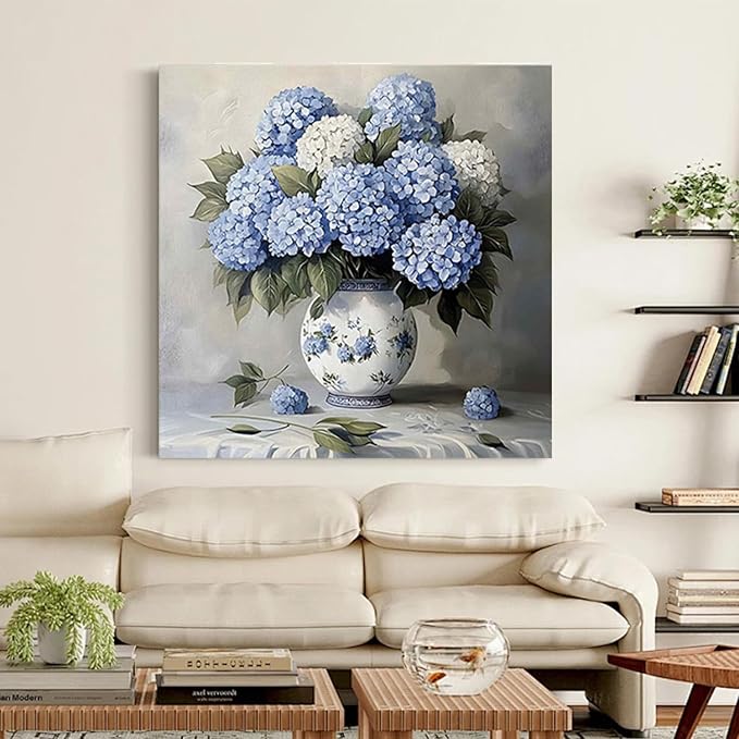 Diamond Art Kits for Adults,Hydrangea Diamond Painting Kits 12 x 12in