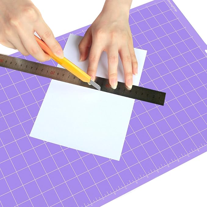 REALIKE SrongGrip Cutting Mat for Silhouette Cameo 5/4/3/2/1(3 Mats,12x24 inch) Purple Strong Adhesive Cricket Cut Mats Replacement Accessories for Silhouette Cameo