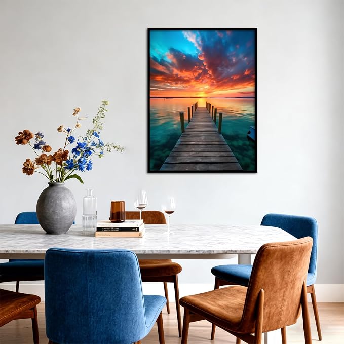 Amaieuin Diamond Painting Beach Diamond Art Kits for Adult Beginner 12x16in