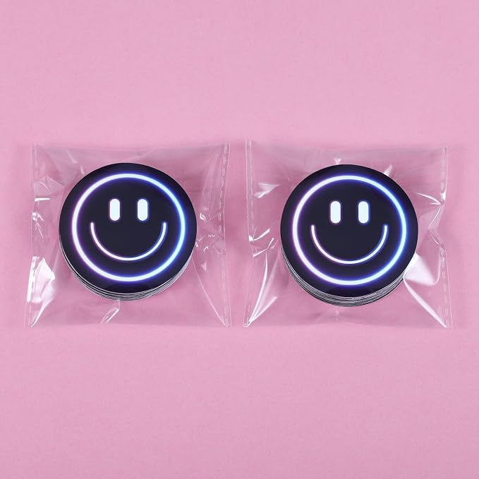 100PCS Smile Neon Stickers