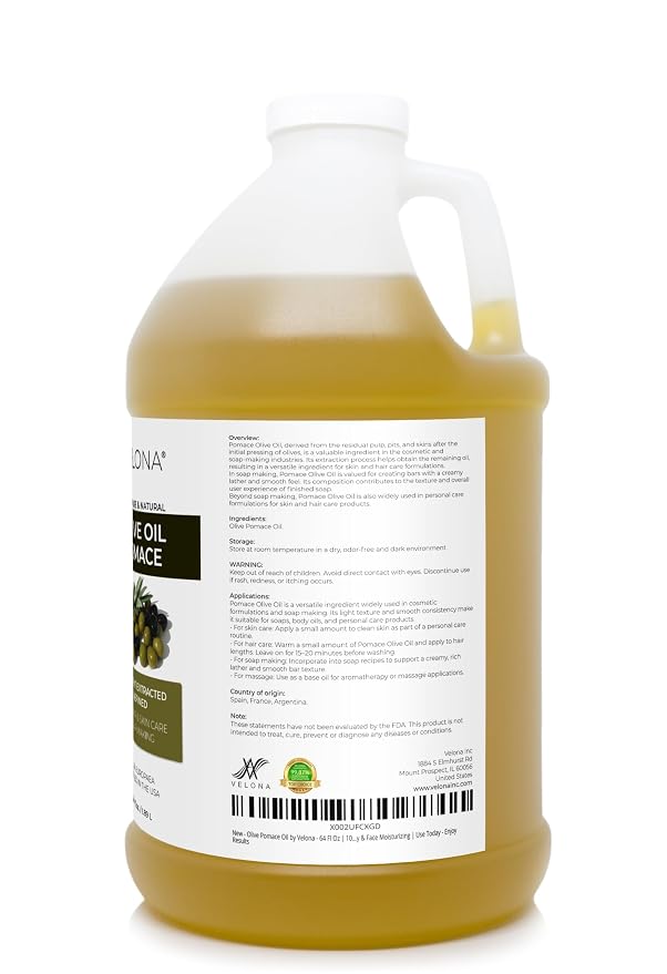 velona Olive Pomace Oil - 64 fl oz, Solvent Extracted, Refined