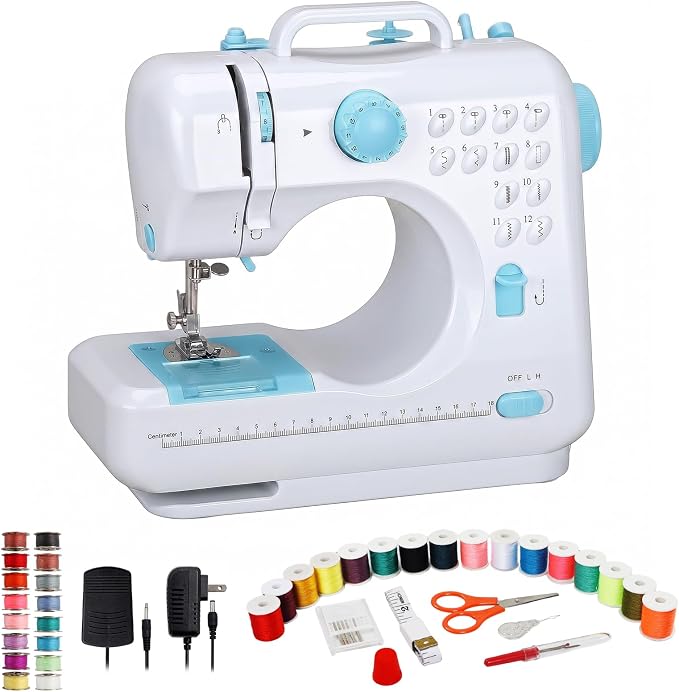 Ninonly Electric Sewing Machine for Beginners 12 Built-in Stitches