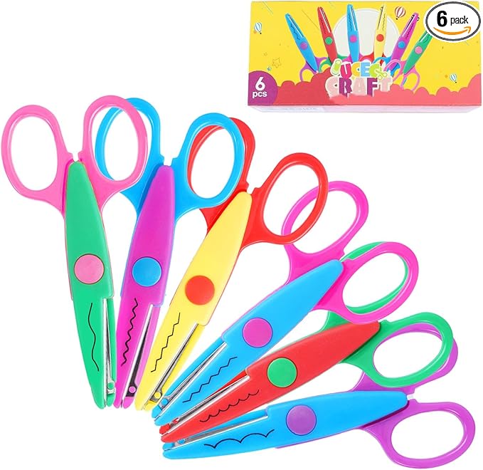 UCEC Craft Scissors Decorative Edge, 5'' Colorful Paper Edger Scissors
