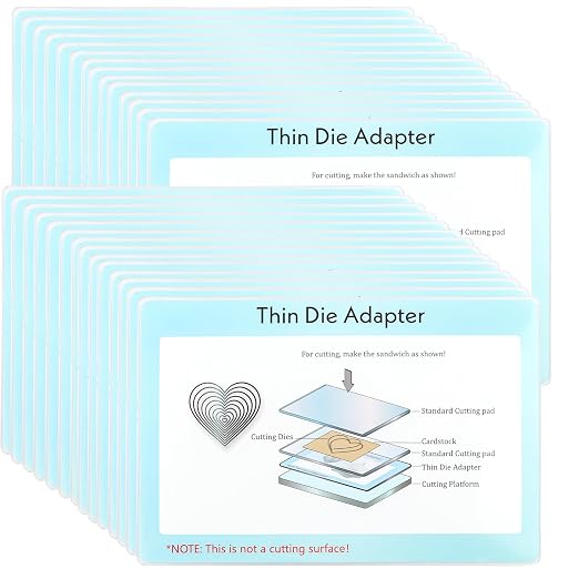 CYFUN DESIGN 5 Pieces 9x6inch Standard Adapter Pad for Sizzix Big Shot Machine, Thin Die Adapter for Die Cutting Machine Cutting Pads Shim to Create A Sandwich for Most Thinlits Wafer Thin Dies