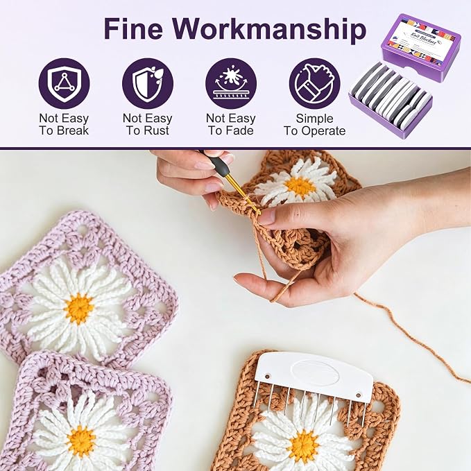 20PCS Knit Blocking Pins Kit, Knit Blocking Combs with 100 T Pins & Measuring Tape, Knitting Block Tool for Knitting, Crochet, Lace & Needlework Projects, Blocking Mats Compatible