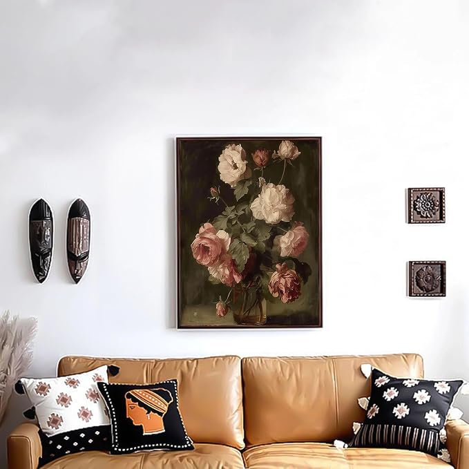 Diamond Art Kits for Adults,Vintage Flowers Diamond Painting Kits 12x16in