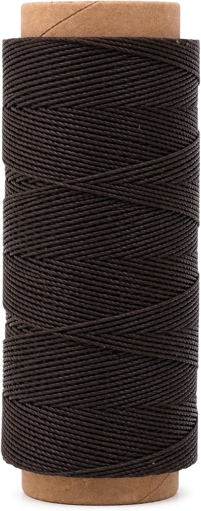 Mandala Crafts 130M 0.55mm Chocolate Brown Leather Sewing Round Wax Thread