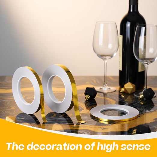 Zonon Spark Gold Washi Tape for Wall Decor Self Adhesive 5/10/15mm
