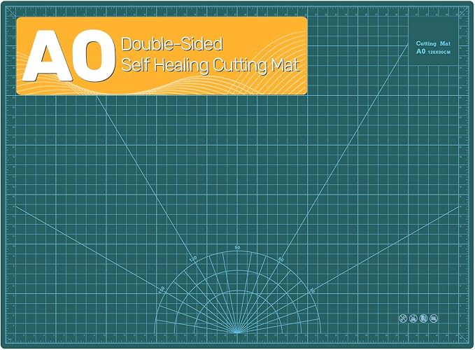 Self Healing Cutting Mat, 35" x 47", Double-Sided Rotary Cutting Mat for Sewing, Quilting, Scrapbooking & Craft, Large Craft Cutting Board for Hobby Use(A0)