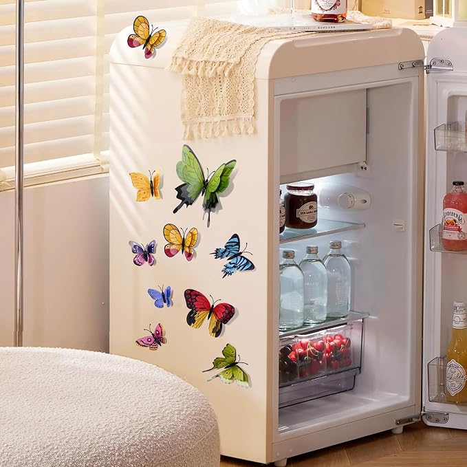 SAOROPEB 3D Butterfly Wall Decor, 24 Pcs Cottagecore Butterfly Decorations