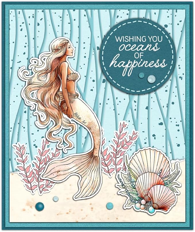 Clear Stamps and Metal Cutting Dies Set for Card Making Scrapbooking, DIY Craft Stamps and Dies Kit for Journaling, Albums, Greeting Cards, Holiday Cards, Birthday, Christmas (YX1998)
