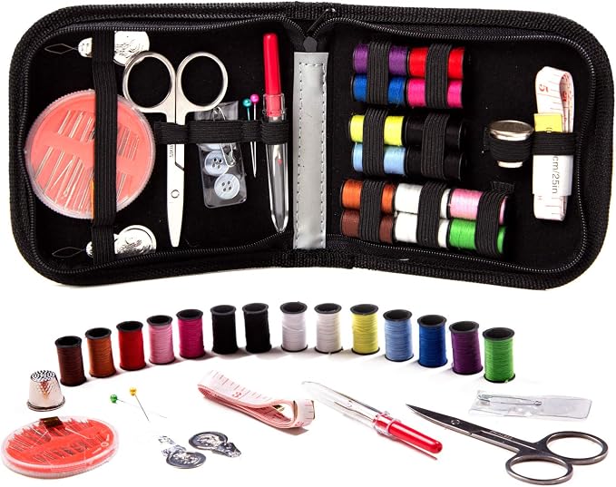 Embroidex Sewing Kit - Home, Travel & Emergencies - Quality Notions, Scissor & Thread - Great Gift