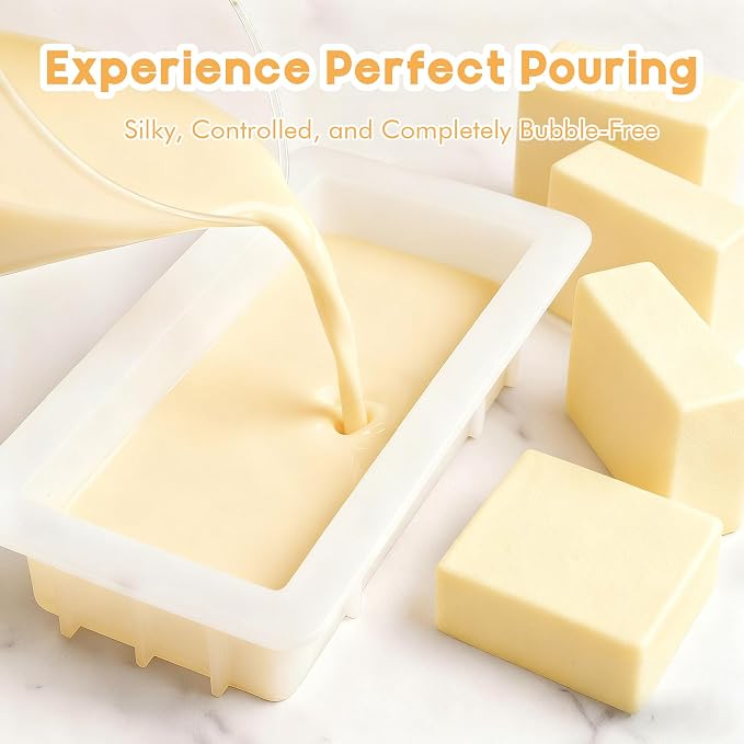 EDSRDRUS 20lb Unscented Melt and Pour Soap Base, Fragrance-Free Bulk Glycerin Soap Making Supplies for Professionals – Upgraded Smooth Formula, Silky Melt & Fine Foam (Shea Butter, 20 Pound)